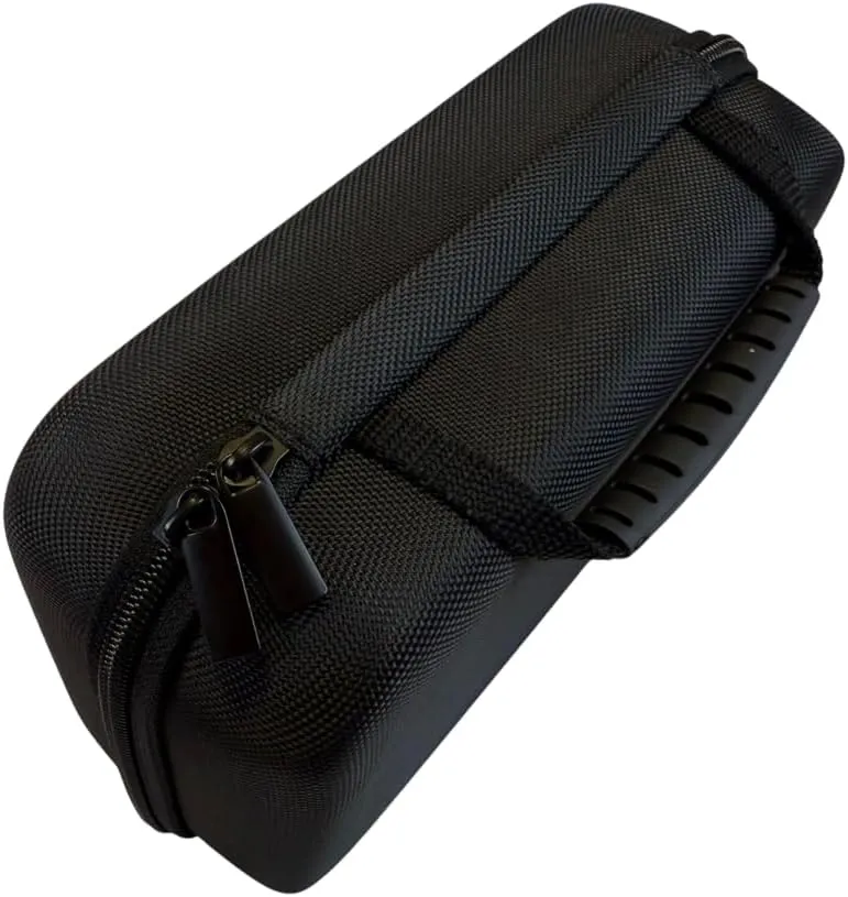 Asthma Inhaler Travel Case, Fits Spacer and Mask, Black Protective Storage Bag, 5 medical alert items and silicone cleaning brush are included, Portable Inhaler Carry Case for Adults & Kids