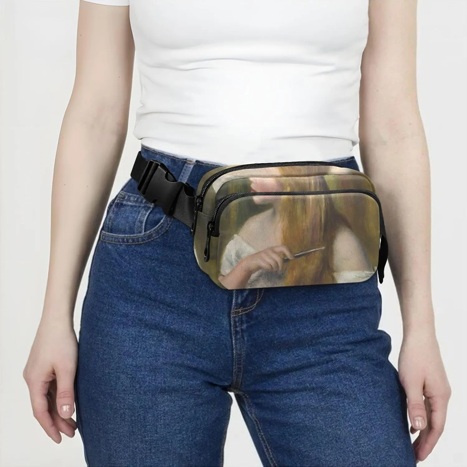 Auguste Renoir Prints Beauty Lady Fanny Pack for Women Waterproof Belt Bags Hip Pack Cute Waist Pouch for Women