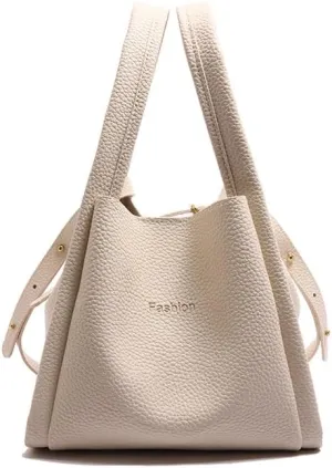 Axcone Vintage Bucket shaped Handbag - Large Capacity Casual Commuter Handbag with One Shoulder and Diagonal Span