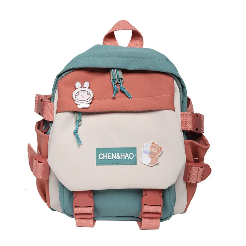 Backpack Korean Style Student Multi-pocket Fashion Backpack Junior High School Student College Schoolbag