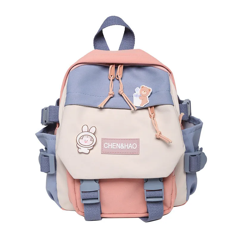 Backpack Korean Style Student Multi-pocket Fashion Backpack Junior High School Student College Schoolbag