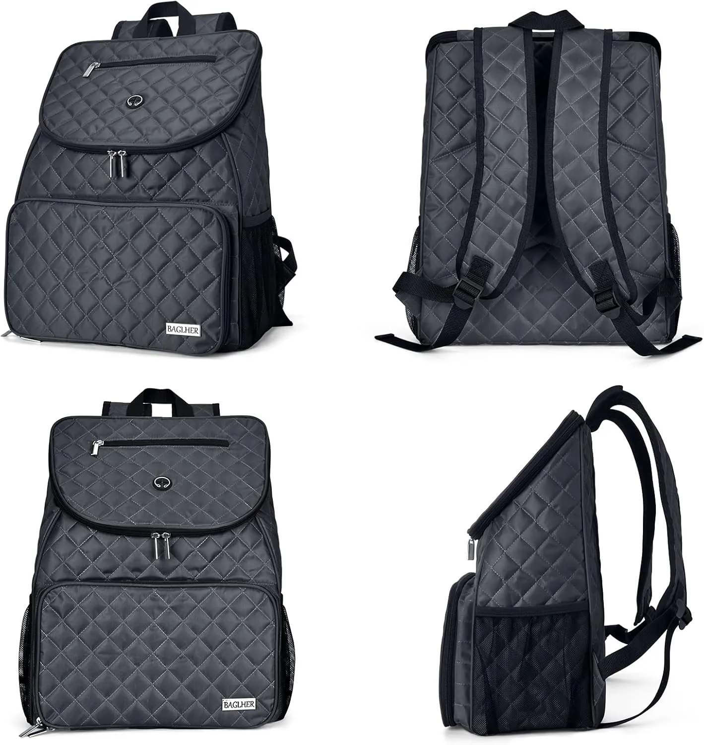 BAGLHER 丨Dog Travel Bag,Airline Approved Pet Supplies Backpack, Dog Travel Backpack with 2 Silicone Collapsible Bowls and 2 Food Baskets.
