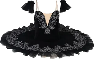 Ballet Leotards for Girls,Swan Lake Performance Costume Ballet Dress White Sarong Competition Tutu Kids Ballet Puffy Skirt