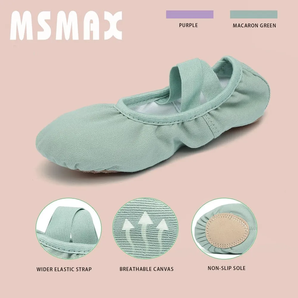 Ballet Shoes for Girls Toddler Lyrical Shoes Split Sole Turners Dance Shoes