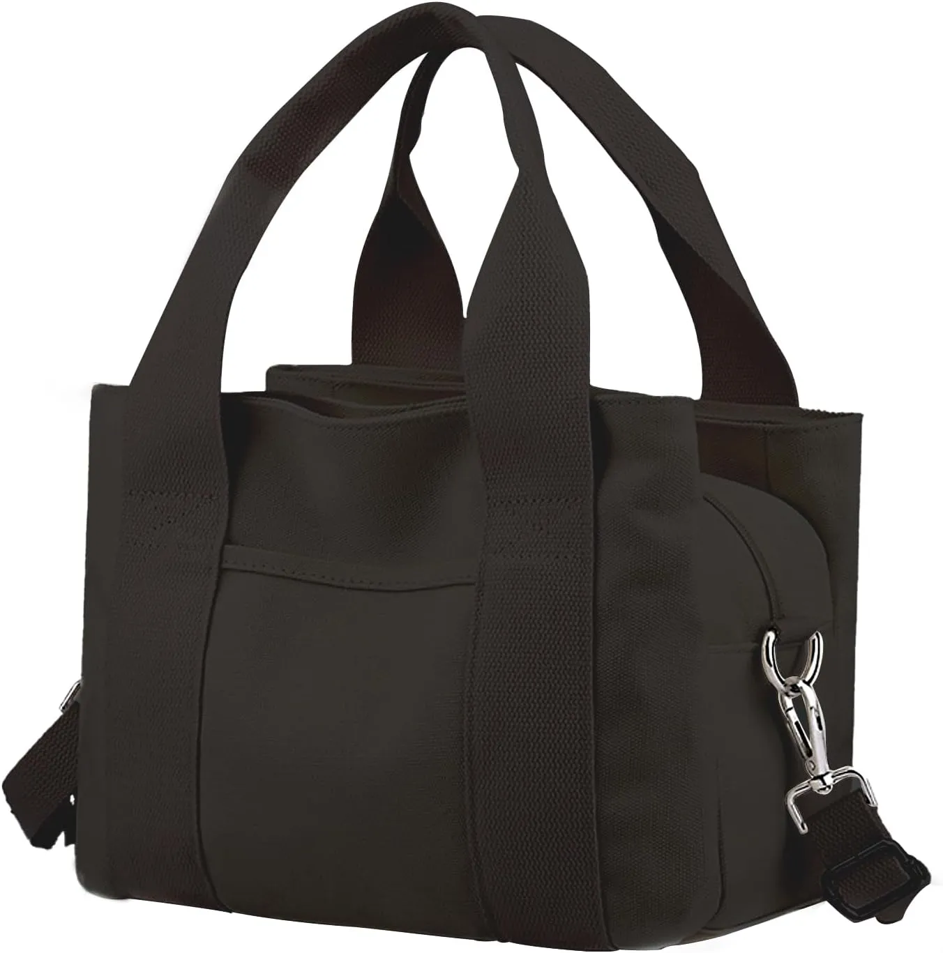Barsine Canvas Tote Bag for Women Crossbody Shoulder Handbag with Compartments for Work Church College