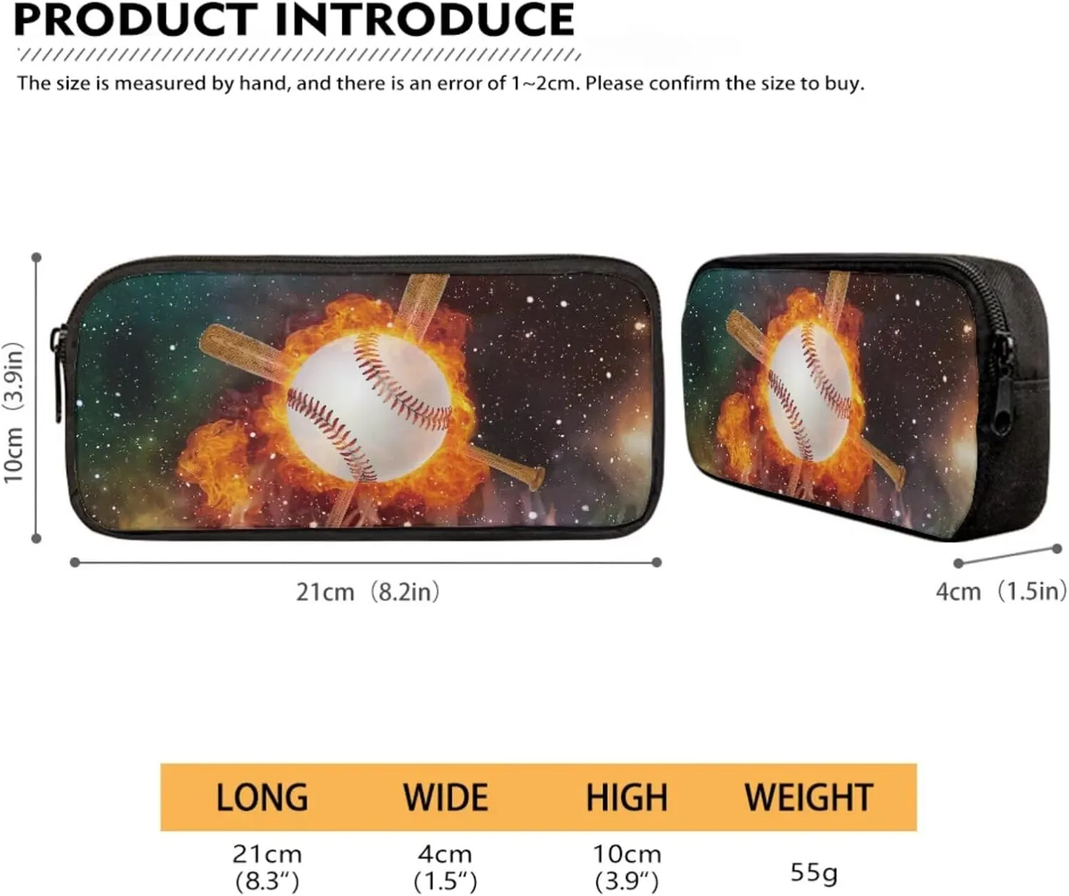 Baseball Galaxy Fire Print Trendy Toddler Backpack for Kids Toddler Girls School Bag Bookbag Set Lunch Bag Pencil Case Water Pouch 4pcs Set 4 Piece Backpack Set