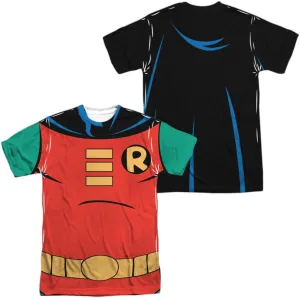 Batman The Animated Series Uniforms Collection Unisex Adult Sublimated Halloween Costume T Shirt (Front/Back)