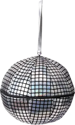 Bayi Co Funky Disco Ball Purse: Sparkle & Shine in Silver | Perfect for 70s Costumes - Get Your Groove On