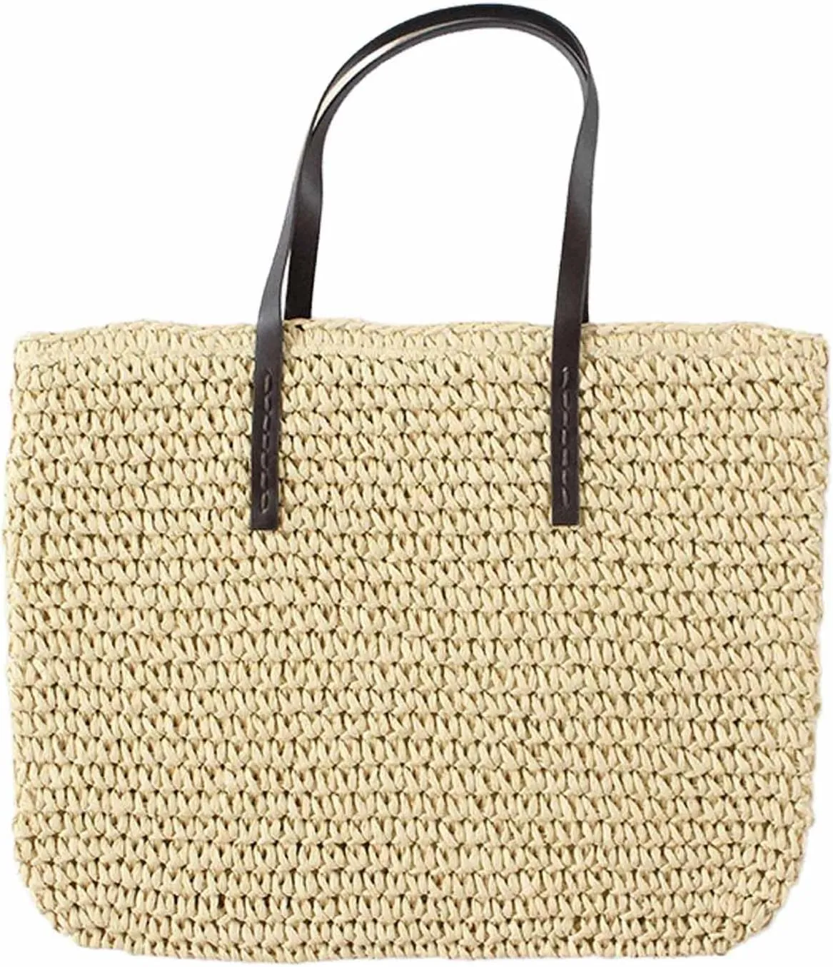 Beach woven swimming bag, one shoulder women's bag