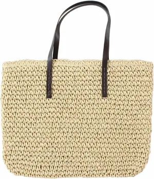 Beach woven swimming bag, one shoulder women's bag