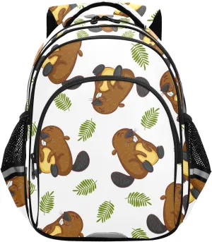 Beaver and Branch Backpack for Kids Elementary School Bag Boys Girls Bookbag Travel Backpack Daypack