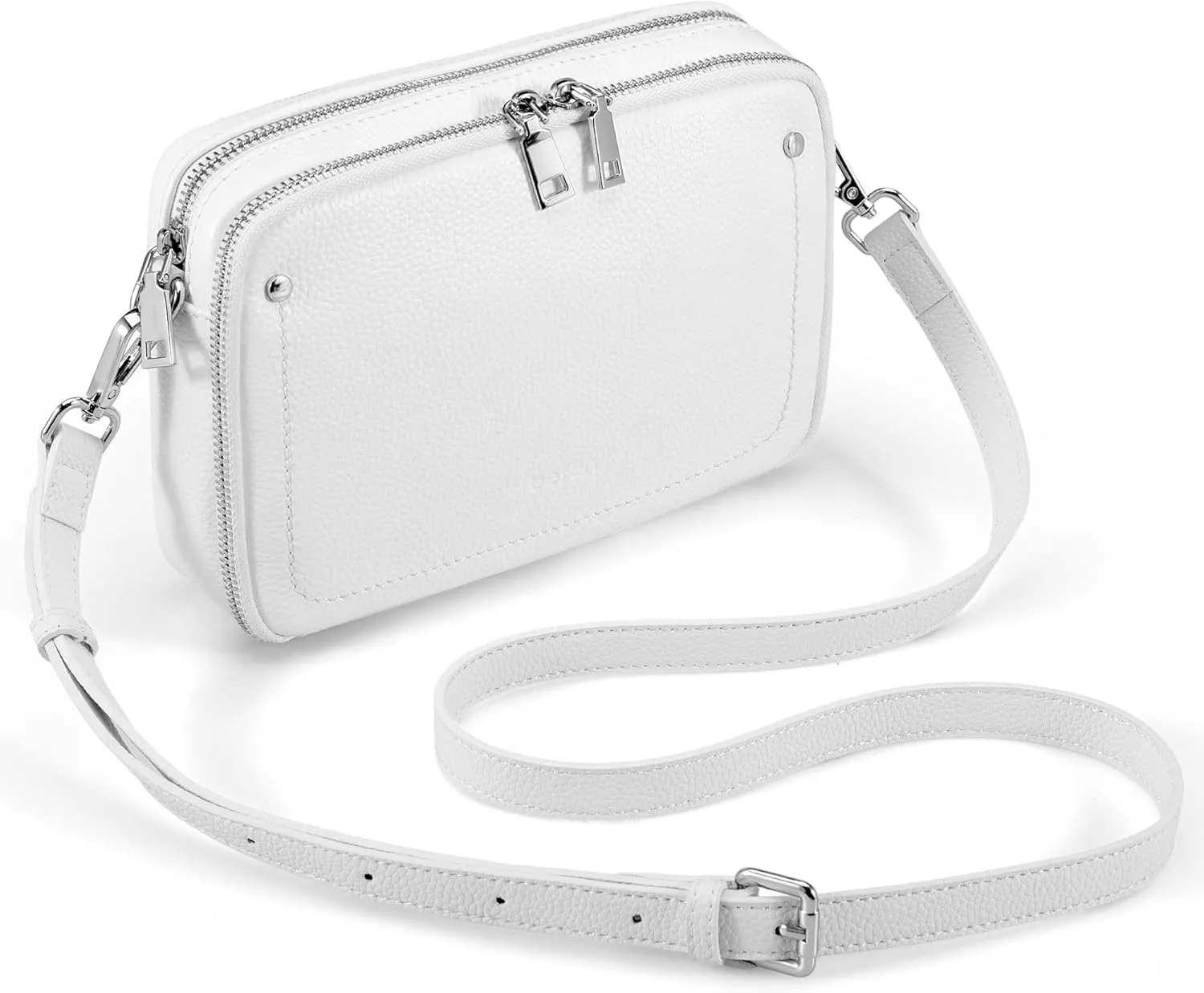 befen Genuine Leather Crossbody Bags for Women, Purses with Built in RFID Wallet Woman Camera Shoulder Bag Handbags