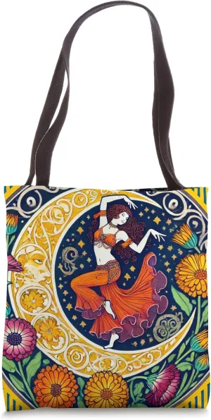 Belly Dance Illustration art nouveau Belly Dancer artwork Tote Bag