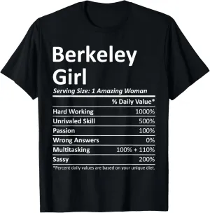 BERKELEY GIRL CA CALIFORNIA Funny City Home Roots USA Gift T-Shirt