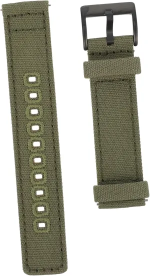 BESPORTBLE Sports Canvas Watch Band 20mm Quick Release Tool-free Stylish Watch Strap for Women Men All Occasions