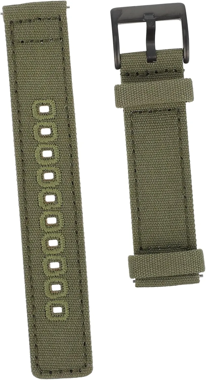 BESPORTBLE Sports Canvas Watch Band 20mm Quick Release Tool-free Stylish Watch Strap for Women Men All Occasions
