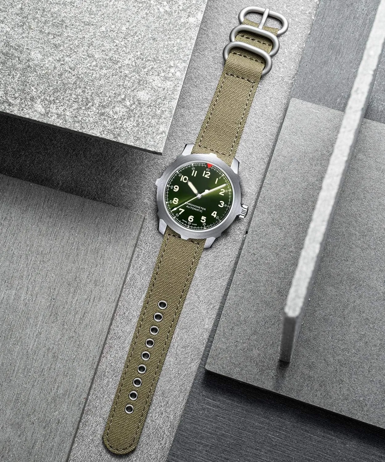 BINLUN Canvas Watch Bands Replacement Sail Cloth Cotton Fabric Watch Straps Soft Quick Release Watchbands in Black Khaki Army Green Blue with Black/Silver Buckle for Men Women 18/20/22/24mm