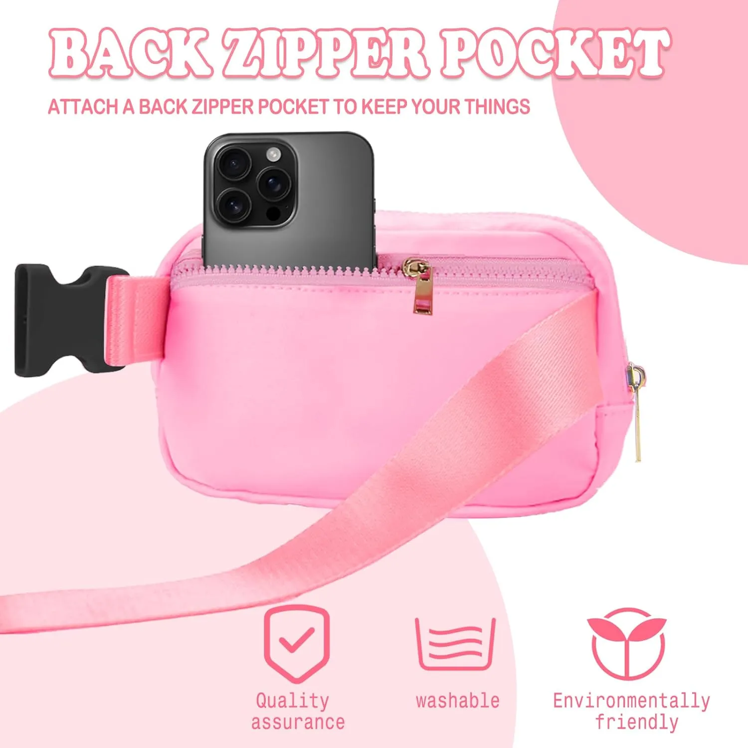 Birthday Gifts for 4 5 6 7 8 9 10 11 12 13 Year Old Girls, Crossbody Bags Fanny Pack with Initial Letter Patch Cute Stuff for Women Girls Teens (H, Pink)