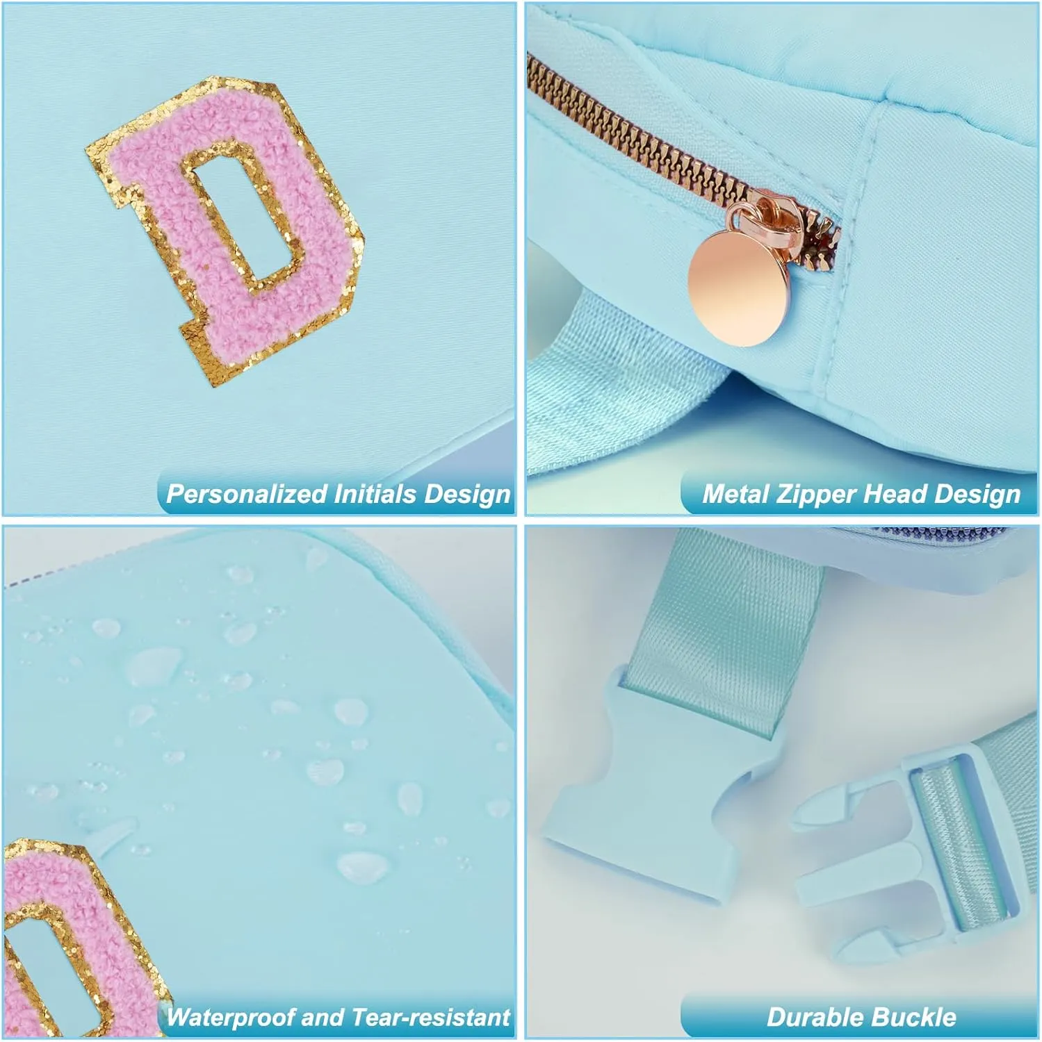 Birthday Gifts for 4 5 6 7 8 9 10 11 12 13 Year Old Girls,Graduation Gifts for Teens Kids Daughter Sister Her,Fanny Pack Crossbody Bag Belt Bag Cute Trendy Stuff | Blue,D