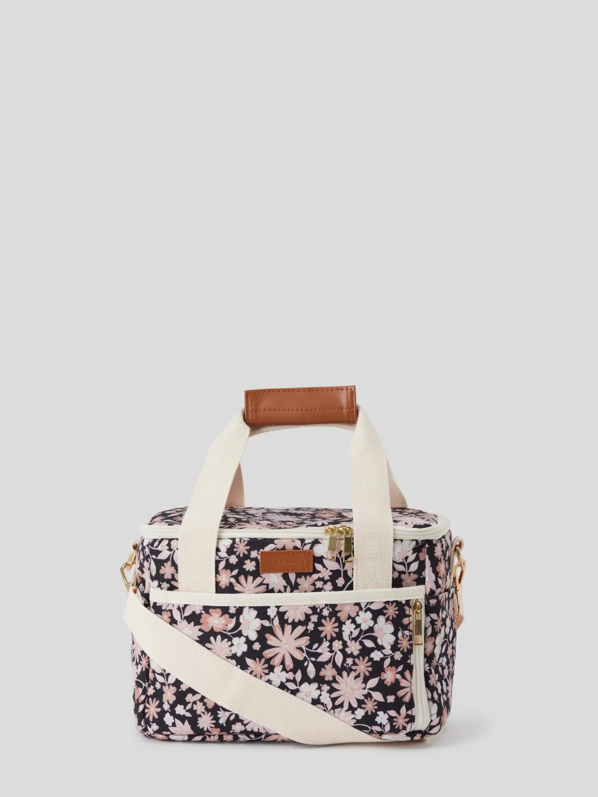 Black Botanica - Lunch Cooler Bag