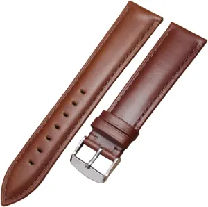 Black Brown Watchbands 18mm 19mm 20mm 21mm 22mm 24mm Smooth Watch Band Strap With Pin Buckle Watches Accessories