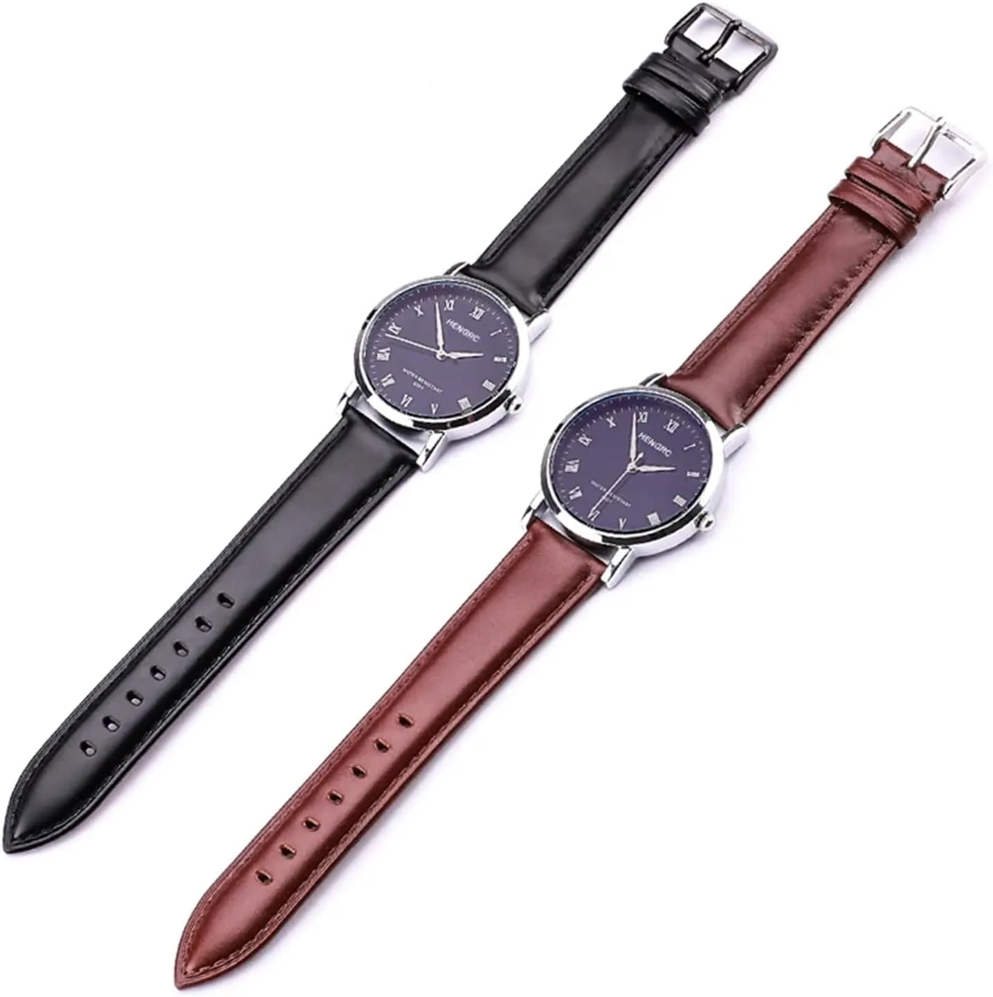 Black Brown Watchbands 18mm 19mm 20mm 21mm 22mm 24mm Smooth Watch Band Strap With Pin Buckle Watches Accessories