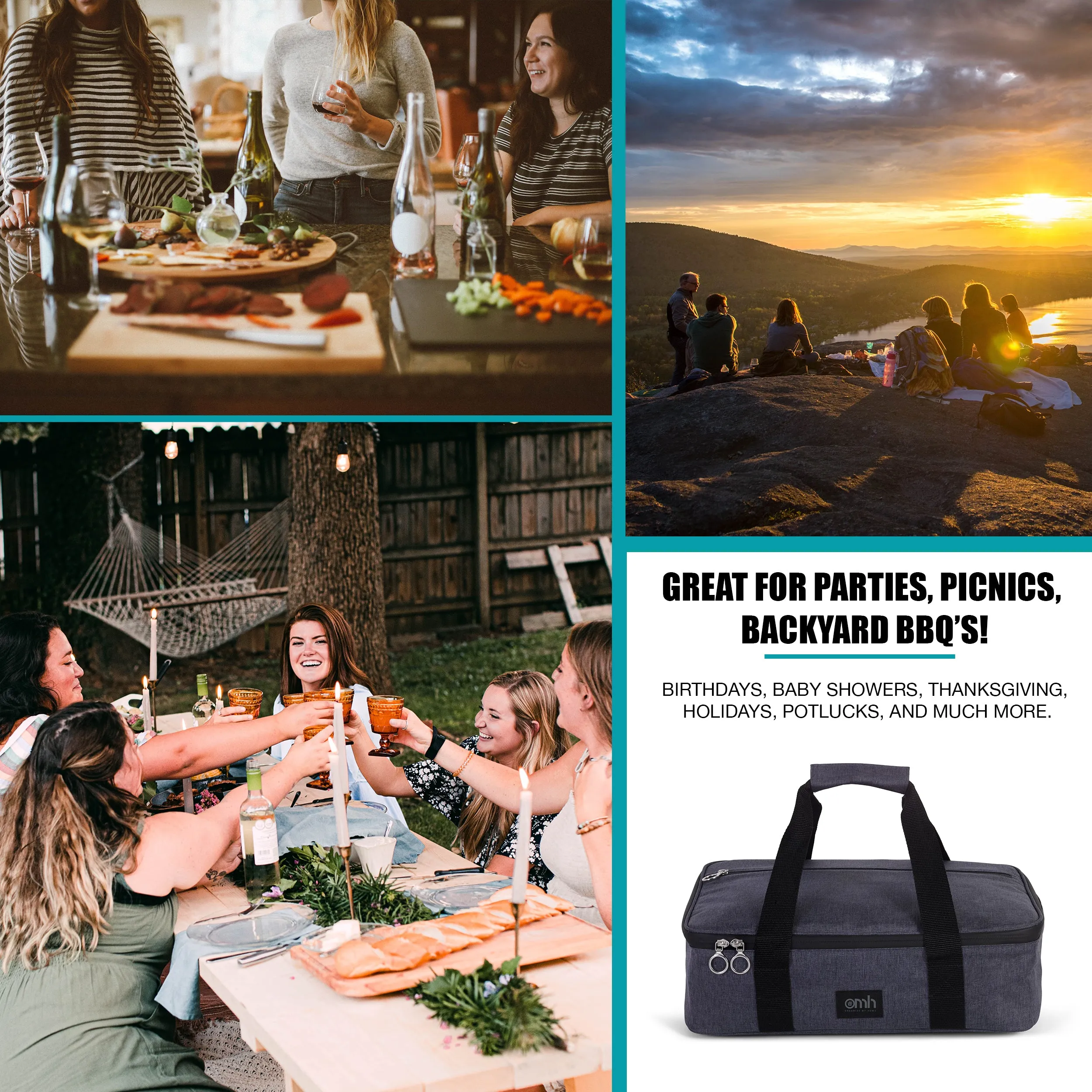 Black Insulated Casserole Carrying Case