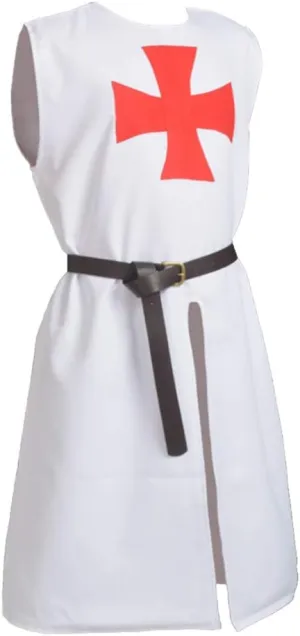 BLESSUME White Medieval Knight Tunic