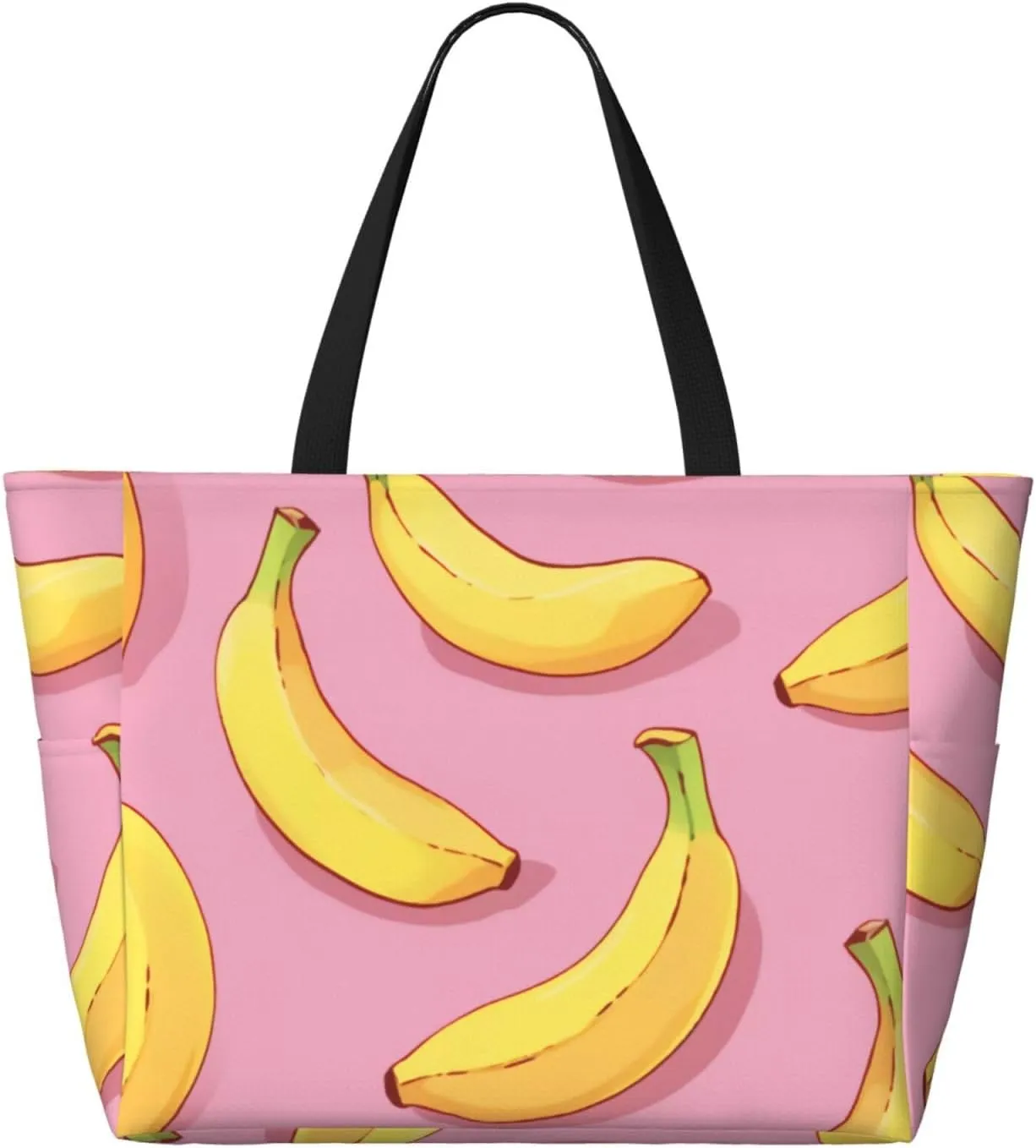 Blue Texture Wallpaper Printed Multi functional Beach Bag Wide and Waterproof Travel Handbag