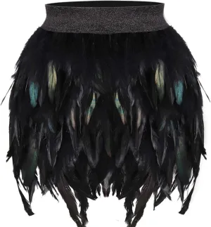 BODY CAGE Feminine Plumage Skirt Masquerade Festival Dance Costume