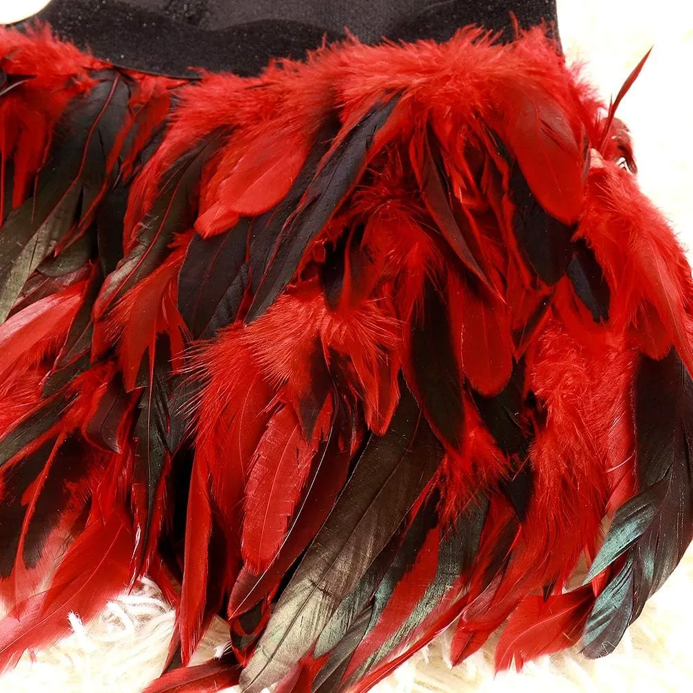 BODY CAGE Feminine Plumage Skirt Masquerade Festival Dance Costume