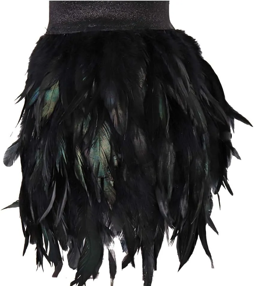 BODY CAGE Feminine Plumage Skirt Masquerade Festival Dance Costume