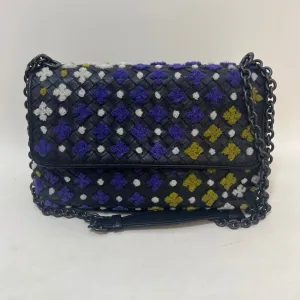 Bottega Veneta Intrecciato Multicolor Crossbody Bag - Dark Multicolor