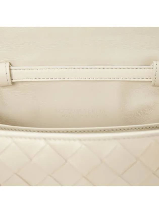 Bottega Veneta Mini Intrecciato Cross Bag White