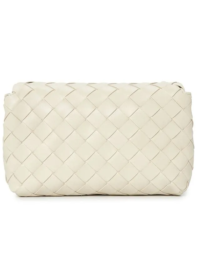 Bottega Veneta Mini Intrecciato Cross Bag White