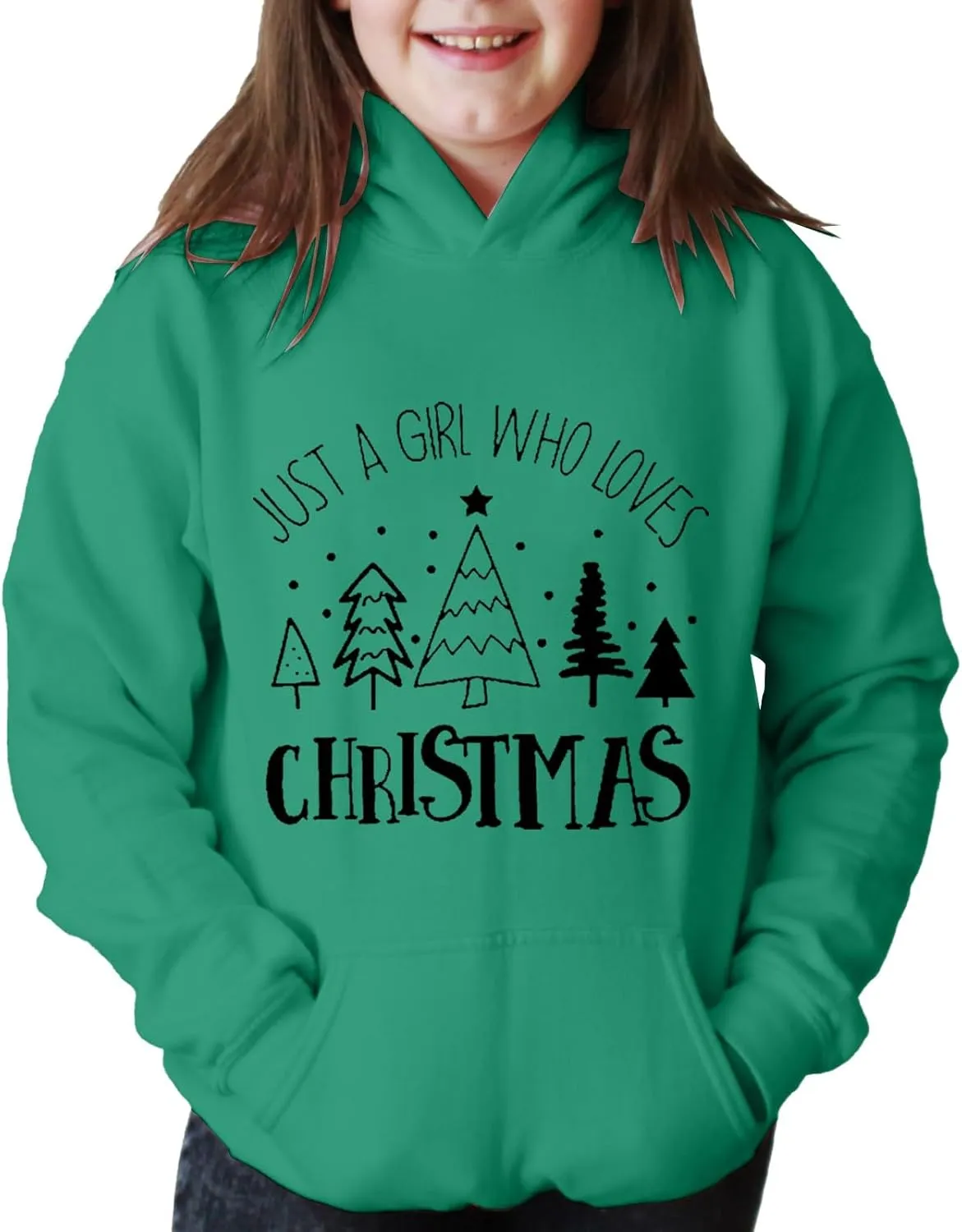 Boys Girls Christmas Clothes Kids Hoodie Sweatshirt Long Sleeve Funny Graphic Oversized Sweater Pullover