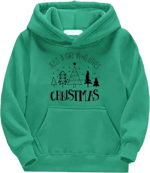 Boys Girls Christmas Clothes Kids Hoodie Sweatshirt Long Sleeve Funny Graphic Oversized Sweater Pullover