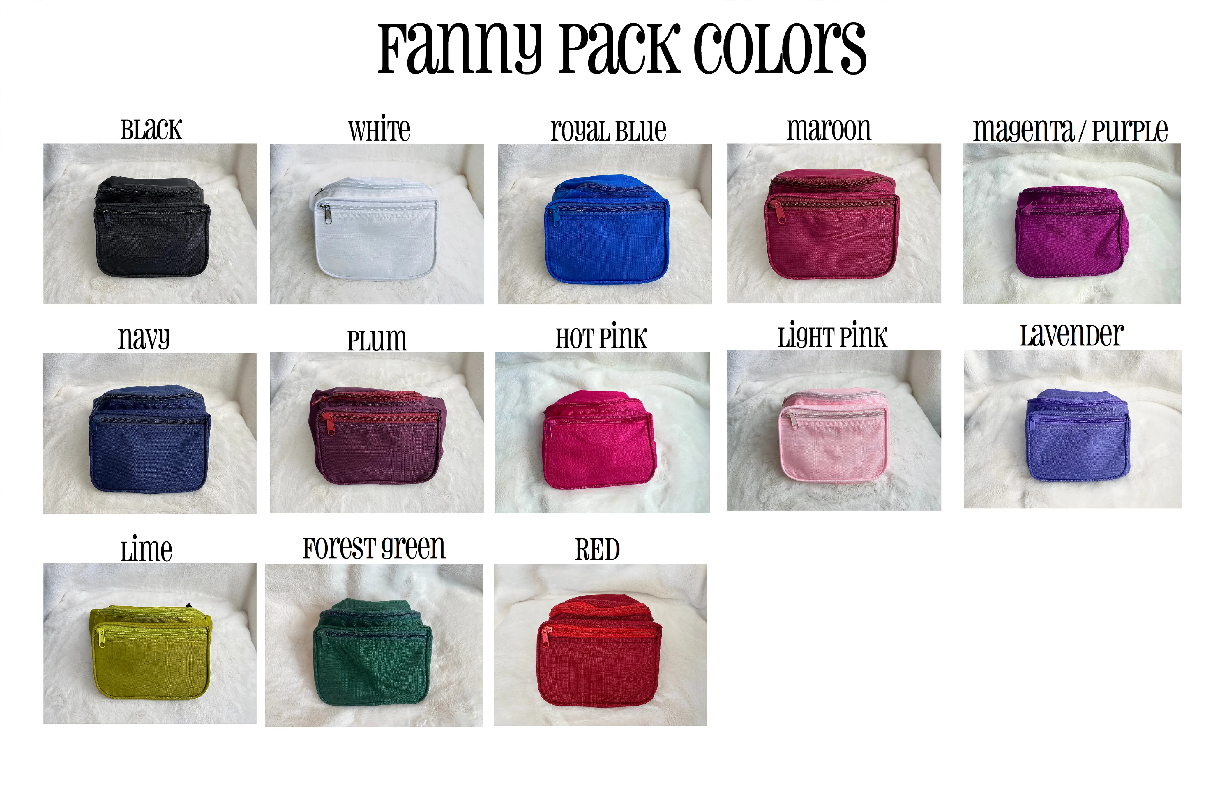 Bridesmaid Fanny Packs, Bacheloretty Fanny Packs