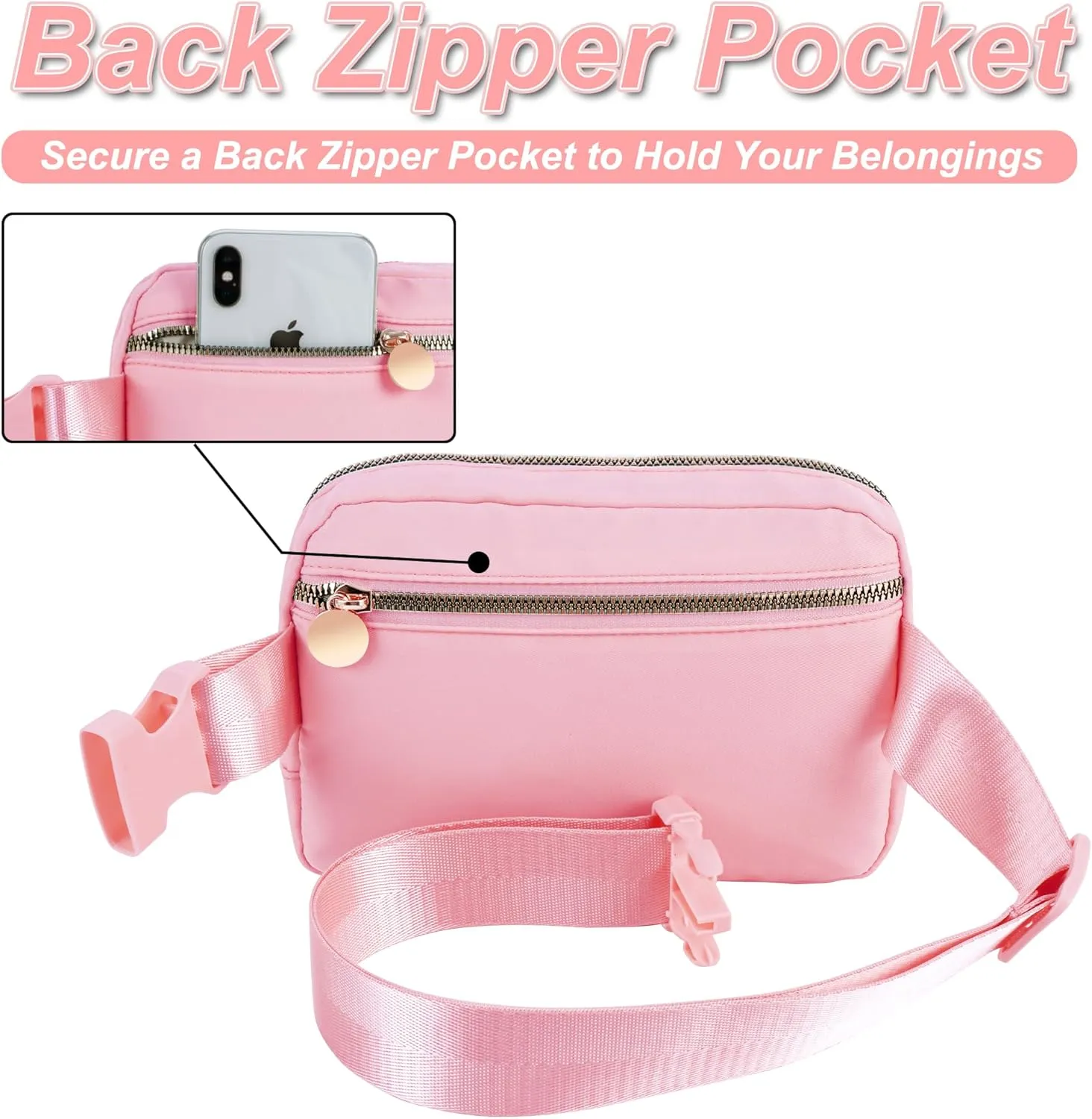 Bridesmaid Gifts Wedding Day - Bridesmaid Proposal Gift,Bridal Shower Gifts,Maid of Honor Gifts,Bachelorette Party Decorations Favors,Crossbody Bag Fanny Pack,Initial Flower B,Pink Bag, Peach