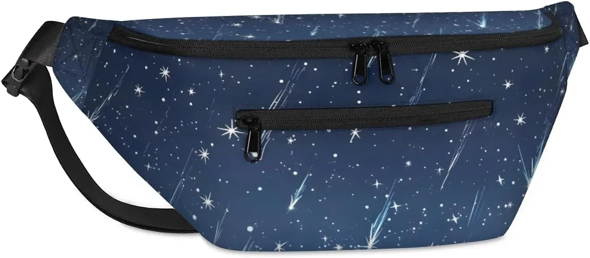 Bright Meteoric Shower Sling Bag for Women Men Crossbody Shoulder Backpack Travel Chest Pack Sling Bag for Sport Hiking