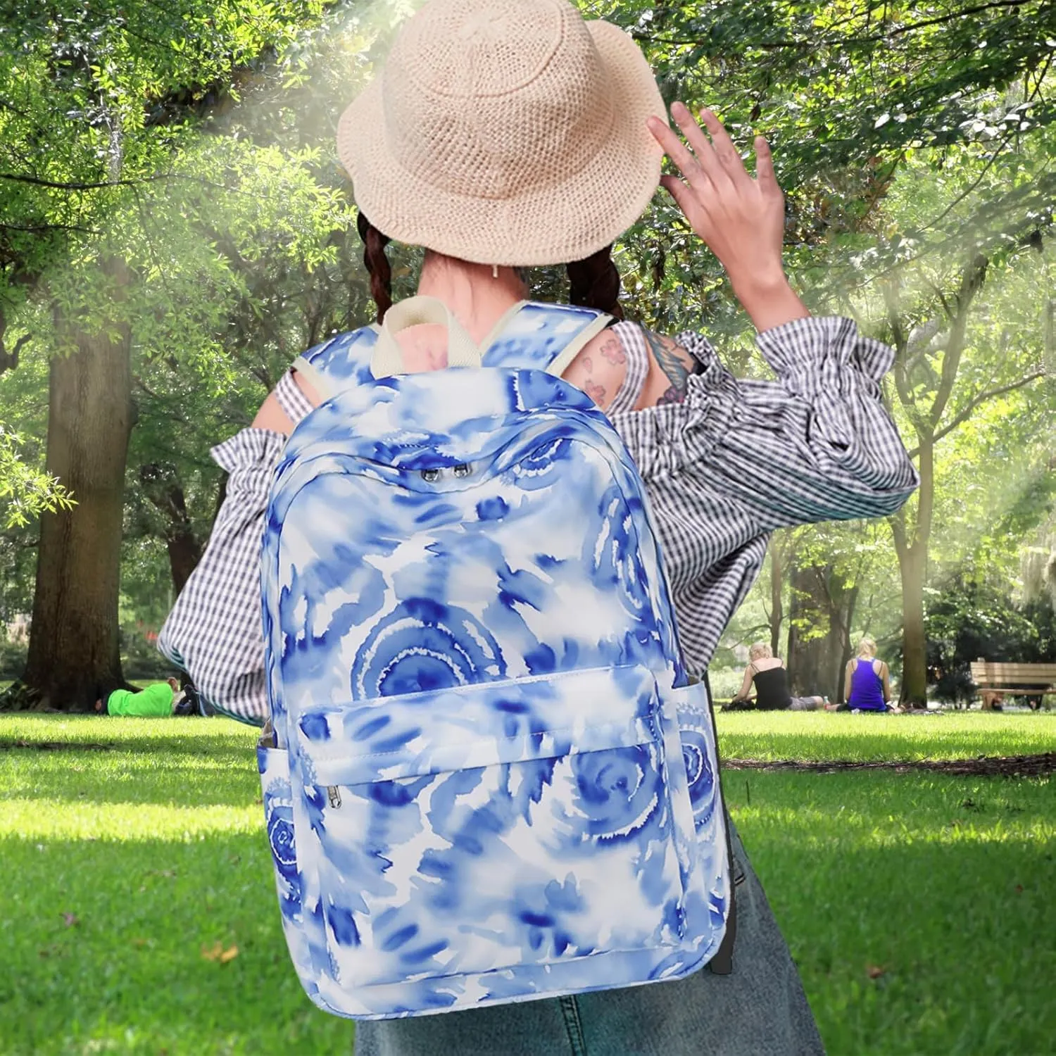 BTOOP Girls School Backpack Galaxy Schoolbag Laptop Bookbag Insulated Lunch Tote Bag Purse Teens Boys Kids
