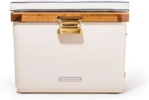 Business & Pleasure Co. Hemingway Cooler - 35 Quart Insulated Ice Chest Cooler - Great for Beach, Picnics, & Boating