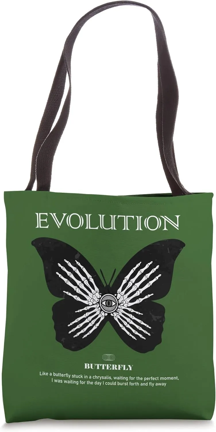 Butterfly Streetwear Urban Street Wear Evolution Aesthetic Tote Bag