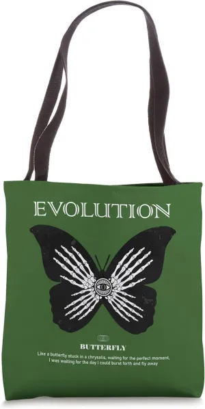 Butterfly Streetwear Urban Street Wear Evolution Aesthetic Tote Bag