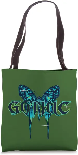 Butterfly Streetwear Urban Street Wear Gothic ART ON BACK Tote Bag