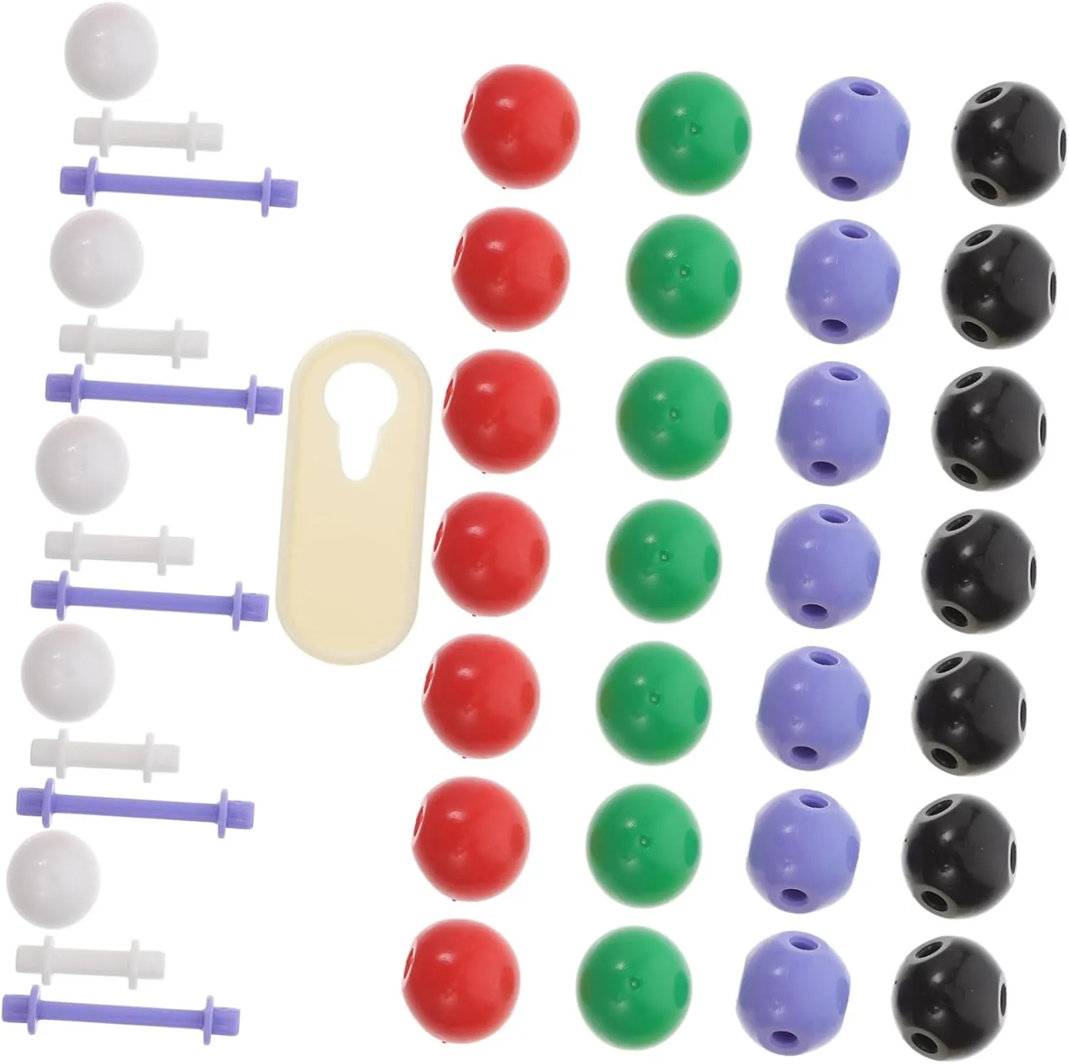 Cabilock Organic Chemistry Model Kit Proportional Molecular Models for Classroom Use Plastic Chemistry Teacher Supplies Educational Tool