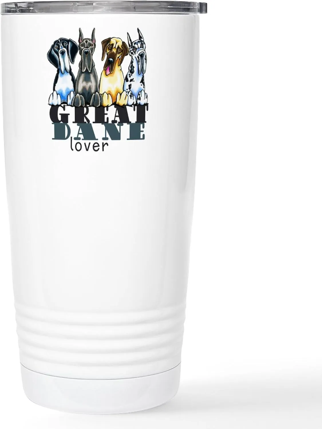 CafePress Great Dane Lover Travel Mug 20 oz. Insulated Stainless Steel Coffee Tumbler