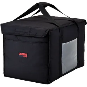 Cambro GoBag Folding Delivery Bag, 21" x 14" x 14", Black