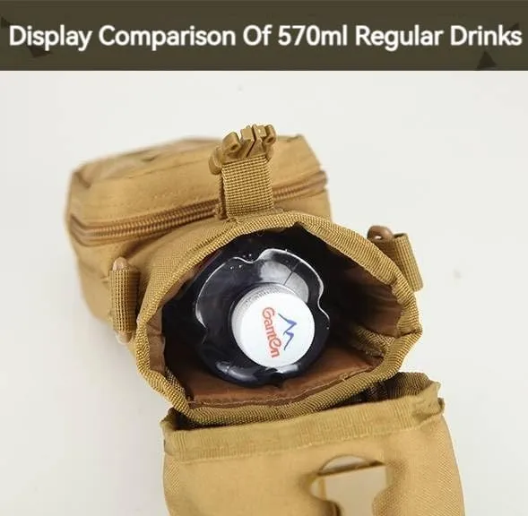 Camping And Cycling Outdoor Waist Pack Water Kettle Bag Hanging Bag Crossbody Belt Bag Multifunctional Shoulder Bag (ACU)