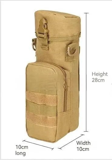 Camping And Cycling Outdoor Waist Pack Water Kettle Bag Hanging Bag Crossbody Belt Bag Multifunctional Shoulder Bag (ACU)